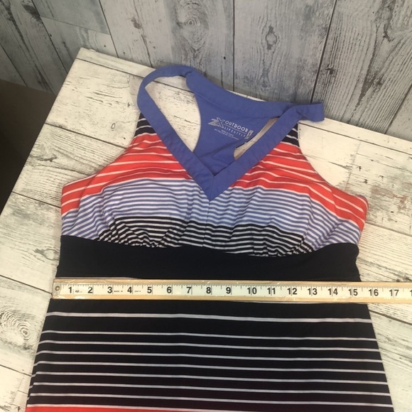 ZX Outdoor Lifestyle Stripped Padded Bra Dress Medium - Picture 8 of 8